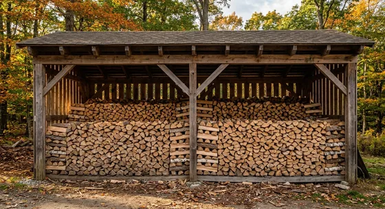 Укладка дров в Перми, улица Цветочная, 37