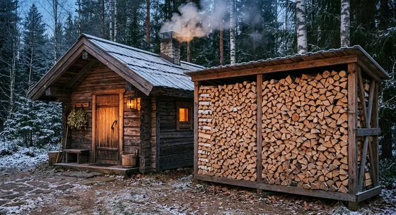 Укладка дров в Перми, улица Зелёная, 3